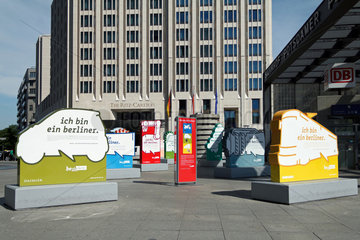 Berlin  Deutschland  neue Werbeschilder der Hauptstadtkampagne be Berlin