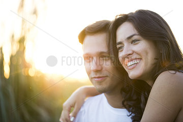Couple spending time together outdoors