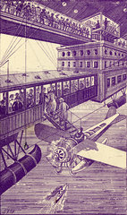 Riesenluftschiff  Zukunftsvision  1915