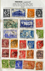 Briefmarkenalbum 1941  franzoesische Briefmarken