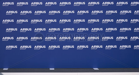 Schoenefeld  Deutschland  Logowand der Airbus Group auf der ILA 2014