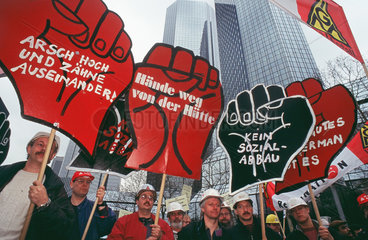 Protest gegen die Deutsche Bank