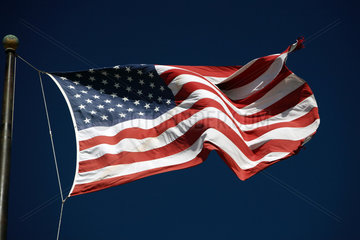 Philadelphia  wehende Nationalflagge der USA