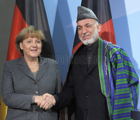 Merkel + Karzai