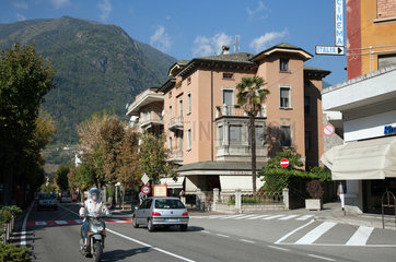 Tirano  Italien  Verkehr im Stadtzentrum
