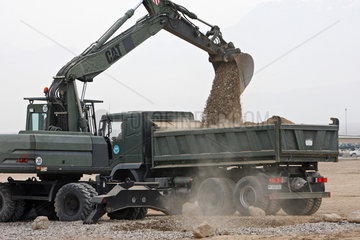 Mazar-e Sharif  Afghanistan  Ausbauarbeiten im Camp Marmal