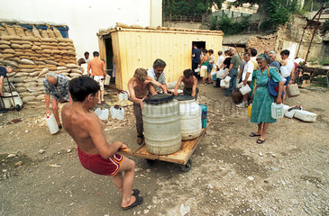 Sarajevo  Bosnien und Herzegowina  Trinkwasserversorgung in der Innenstadt