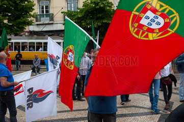 Lissabon  Portugal  Protest gegen Masseneinwanderung