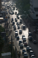 Addis Abeba  Aethiopien  Stadtverkehr