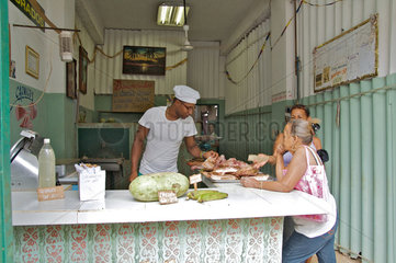 Havanna  Kuba  staatliches Lebensmittelgeschaeft