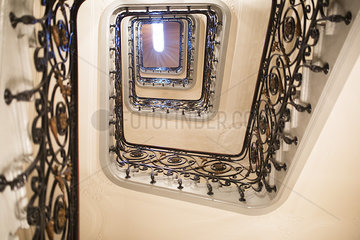 Spiral staircase  low angle view