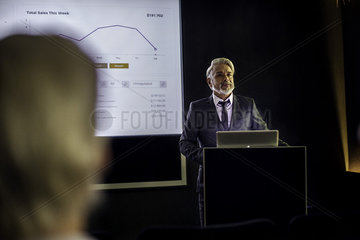 Man giving presentation