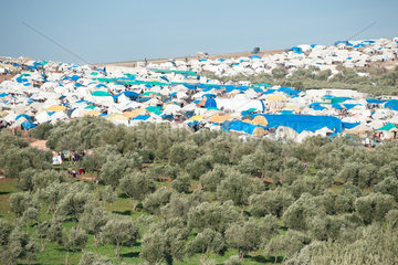 Atma  Syrien  das Fluechtlingslager Atma Camp an der tuerkischen Grenze