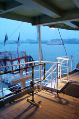 Hamburg  Deutschland  auf dem Deck des Museumsschiffes Cap San Diego