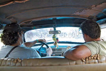 Havanna  Kuba  in einem privaten Taxi
