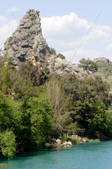 Aspendos  Felsen am Fluss Eurymedon