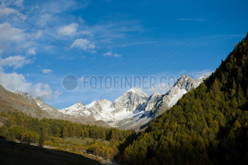 Schnalstal  Italien  Berglandschaft im Pfossental