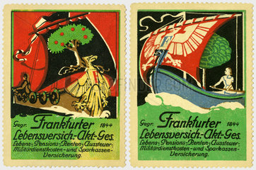 Frankfurter Lebensversicherungs-AG  Werbemarke  1913