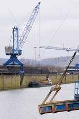 Mertert  Luxemburg  ArcelorMittal im Port de Mertert