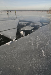 Eisschollen auf der Havel