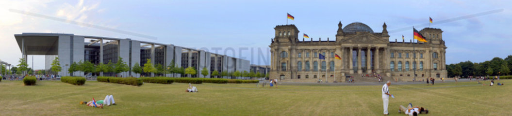 Deutschland  Berlin  Reichstag mit Paul-Loebe-Haus