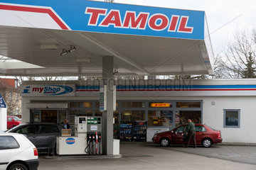 Potsdam  Deutschland  Tamoil-Tankstelle  libyscher Oelkonzern  der zur Oilinvest gehoert