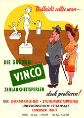 Werbung fuer Schlankheitsmittel  um 1954