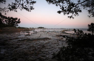 Vaestervik  Schweden  Landschaftsaufnahme mit Blick auf die Ostsee