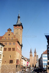 Wuerzburg Blick von der Mainbruecke