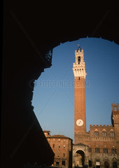 Italien  Toskana  Siena  Blick auf den Piazza del Campo