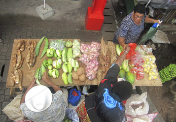 Markt in Victoria  Obst und Gemuese