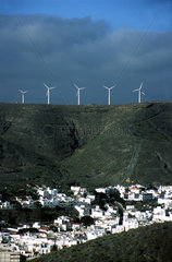 Dorf Windkraftwerk