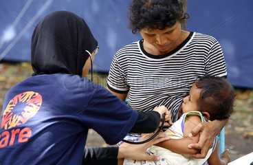 Gantiwarno  Indonesien  Care Medical Point fuer Erdbebenopfer