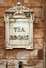 Rom  Italien  das Schild des Babingtons English Tea Rooms