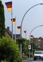 Deutschlandfahnen zur Fussballeuropameisterschaft