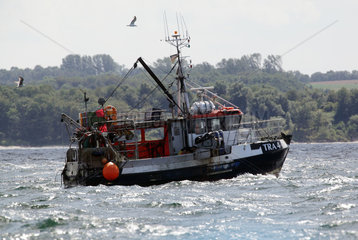 Wismar  Deutschland  ein Fischerboot auf der Ostsee
