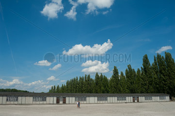 Dachau  Deutschland  Baracken im KZ-Gedenkstaette Dachau