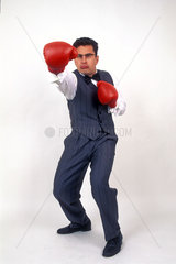 man boxing