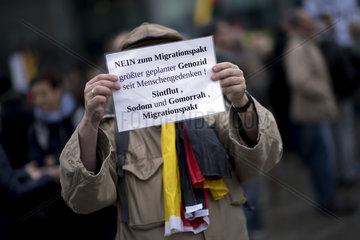 Right-Wing Demonstration against UN Migration Pact