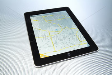 Hamburg  Deutschland  Google Maps auf dem iPad von Apple