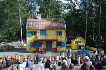 Vimmerby  Schweden  Pippis Villa Kunterbunt in Astrid Lindgrens Vaerld