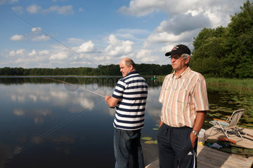 Gallin-Kuppentin  Deutschland  Angler am Daschower See