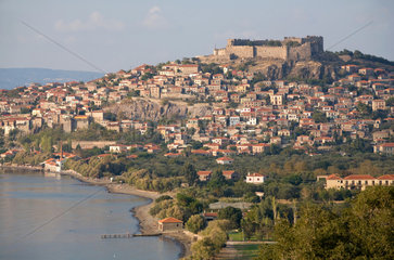 Molivos  Griechenland  Blick auf die Altstadt von Molivos