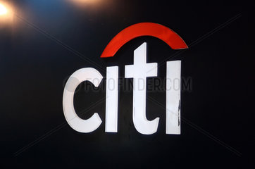 Hong Kong  China  Logo der Citi Bank