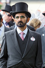 Ascot  Grossbritannien  Sheikh Mohammed bin Rashid Al Maktoum  Oberhaupt des Emirats Dubai