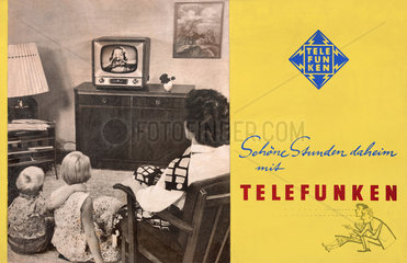 Werbung fuer Telefunken Fernseher 1957
