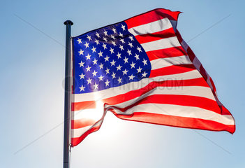 Berlin  Deutschland  Flagge der Vereinigten Staaten von Amerika