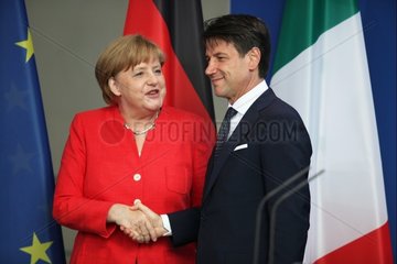 Angela Merkel und Giuseppe Conte am 18.06.2018