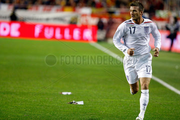 Sevilla  Spanien  David Beckham bei einem Freundschaftsspiel