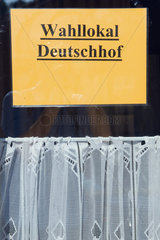 Kuhhorst  Deutschland  Wahllokal Deutschhof  ein Dorfgasthof